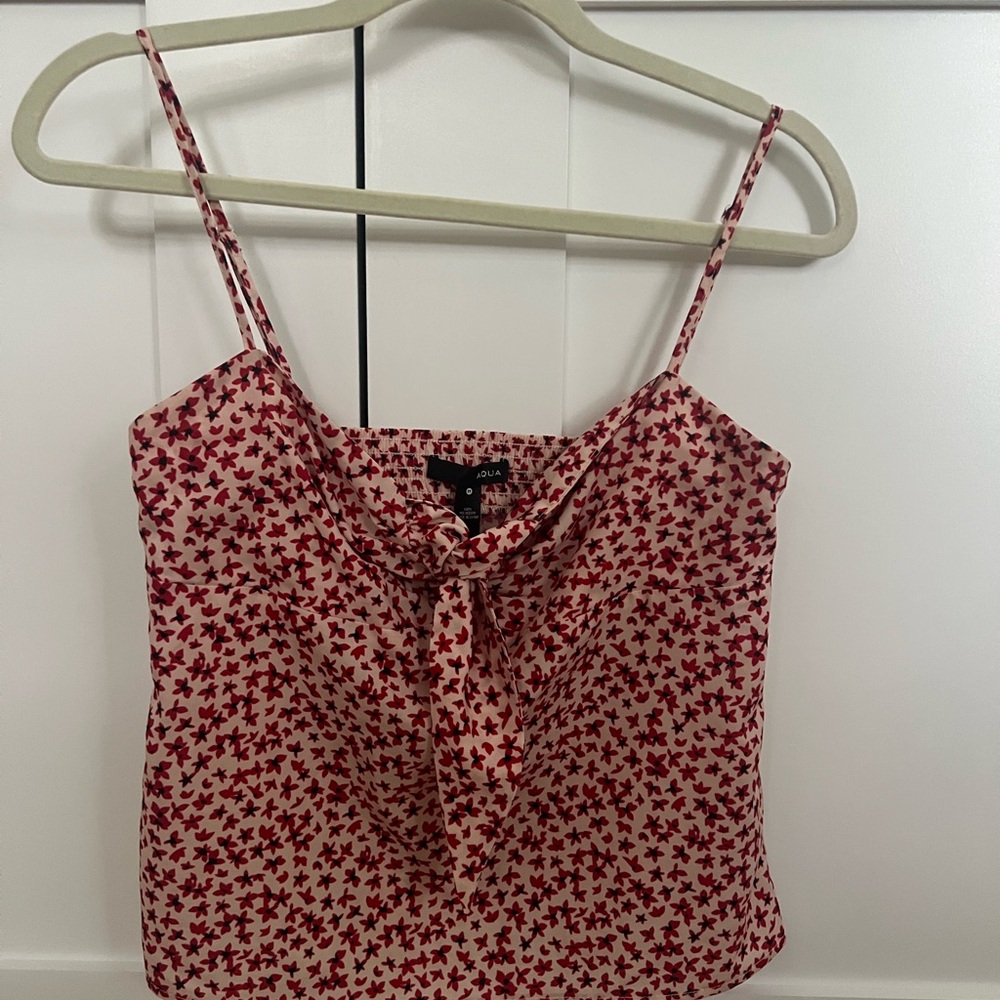Red Floral Women's Top